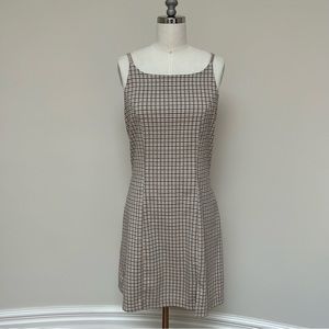 Vintage 90s plaid mini dress